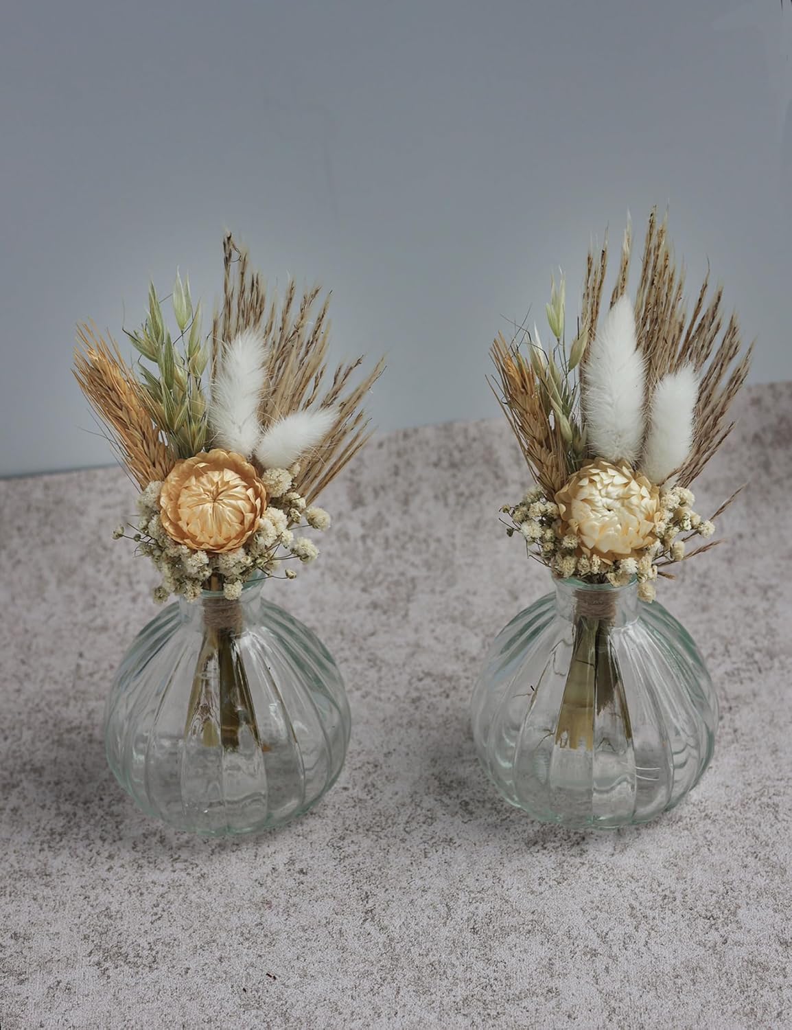 Mini Dried Flower Bouquets for Wedding Decorations