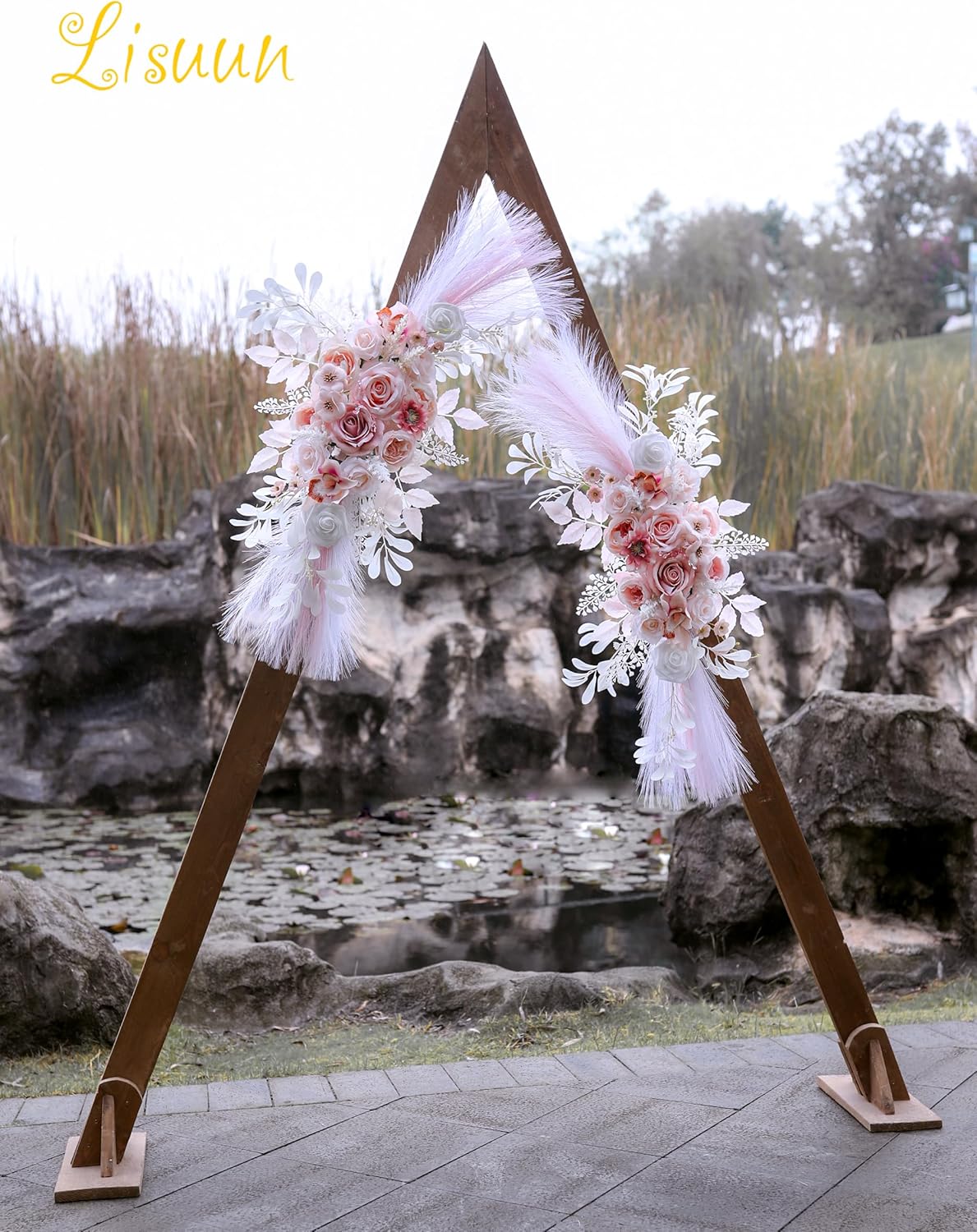 Lisuun Wedding Arch Flowers Pack of 2 1
