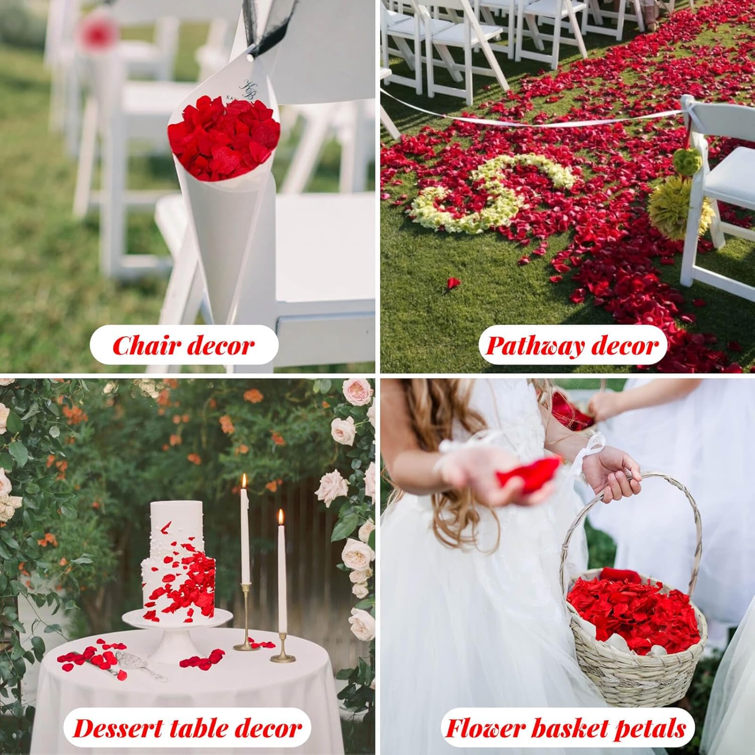 1500Pcs Real Dried Red Hydrangea Petals Natural