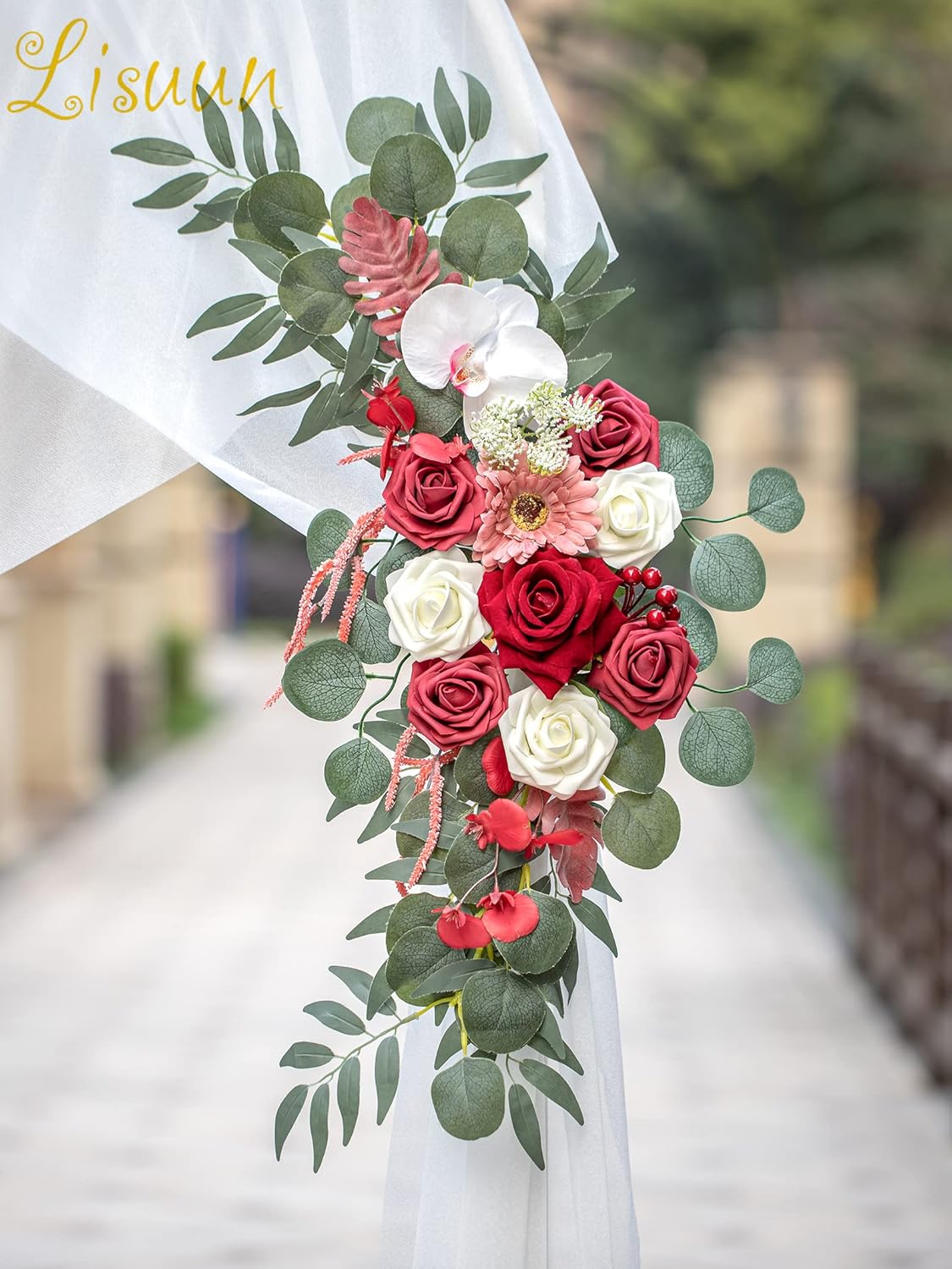 Wedding Arch Flowers Artificial Decor 3pcs Set