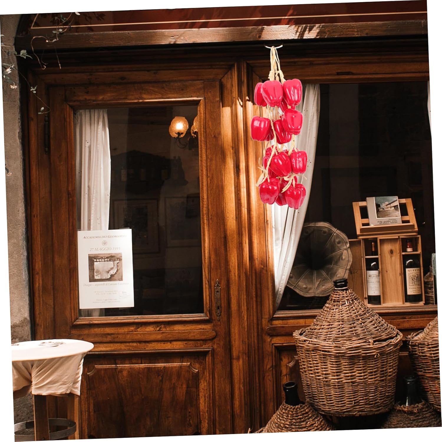 Vaguelly Artificial Pepper Pendants 5Pcs Farmhouse Decor