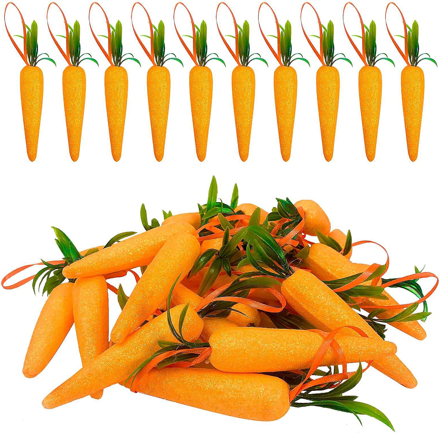 Wehhbtye 5 Inch Realistic Carrot Decorations - 30PCS