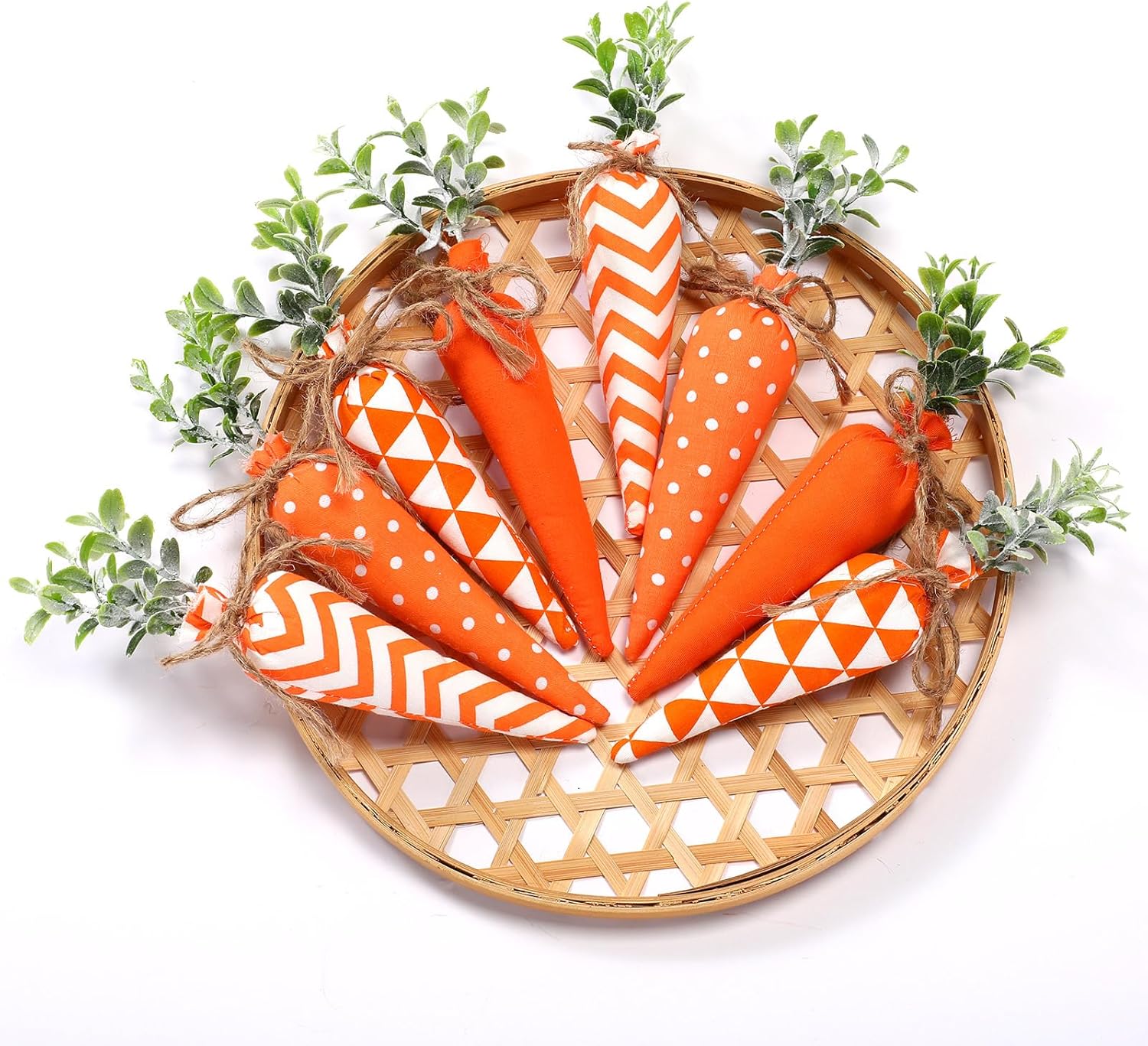 Skylety 8 Pcs Bright Easter Carrot Decorations