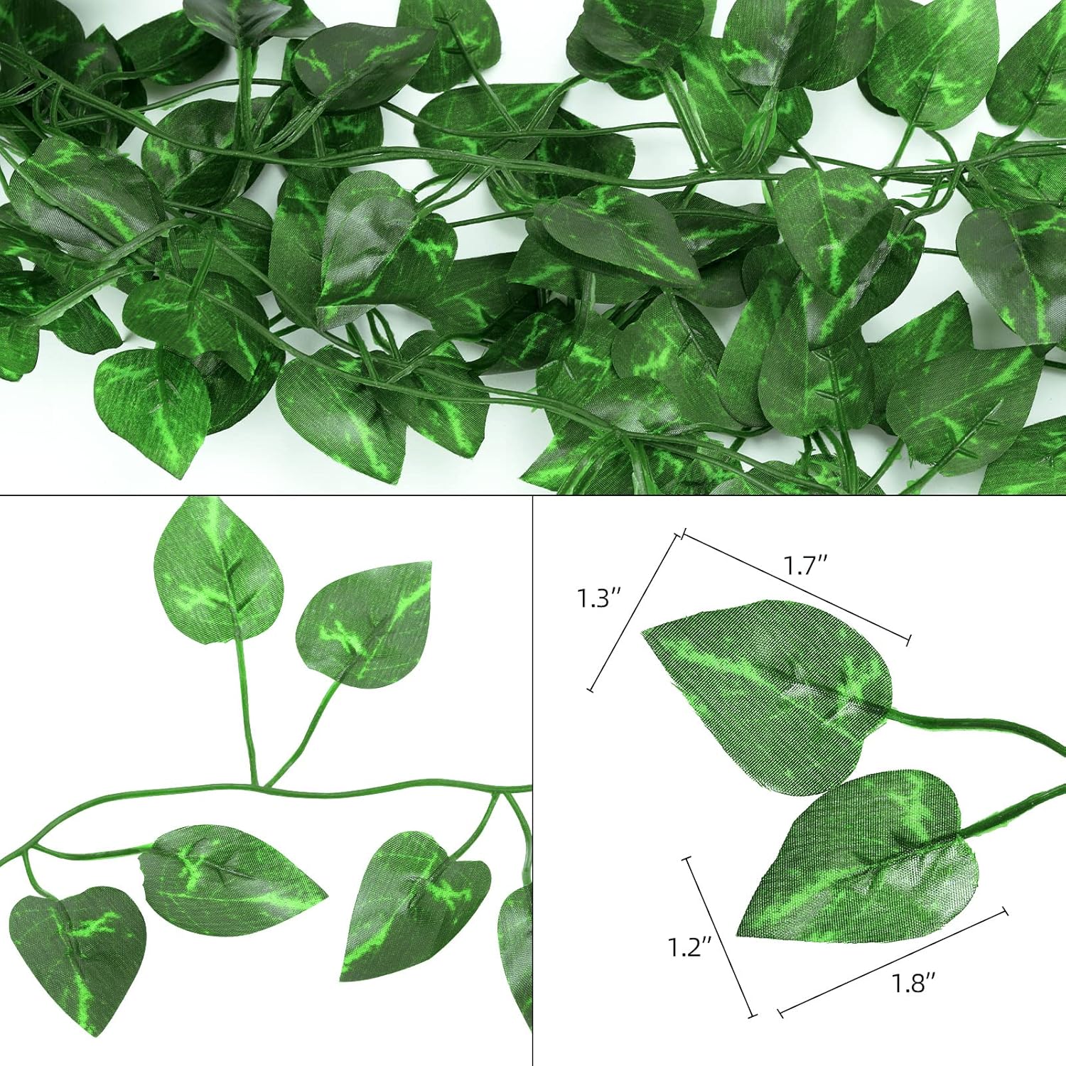 Tbestmax Artificial Ivy Leaves 48 Pack 315 Feet Greenery Garland