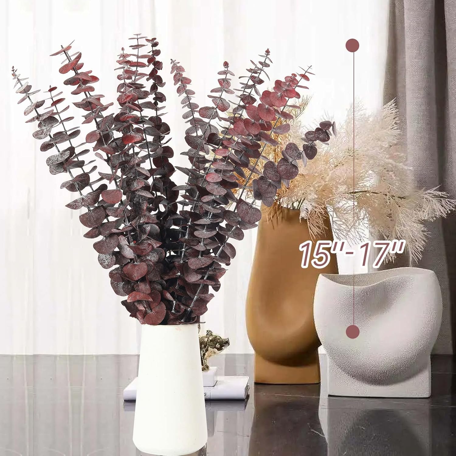 16 Pcs Preserved Eucalyptus Stems for Home Spa Decor
