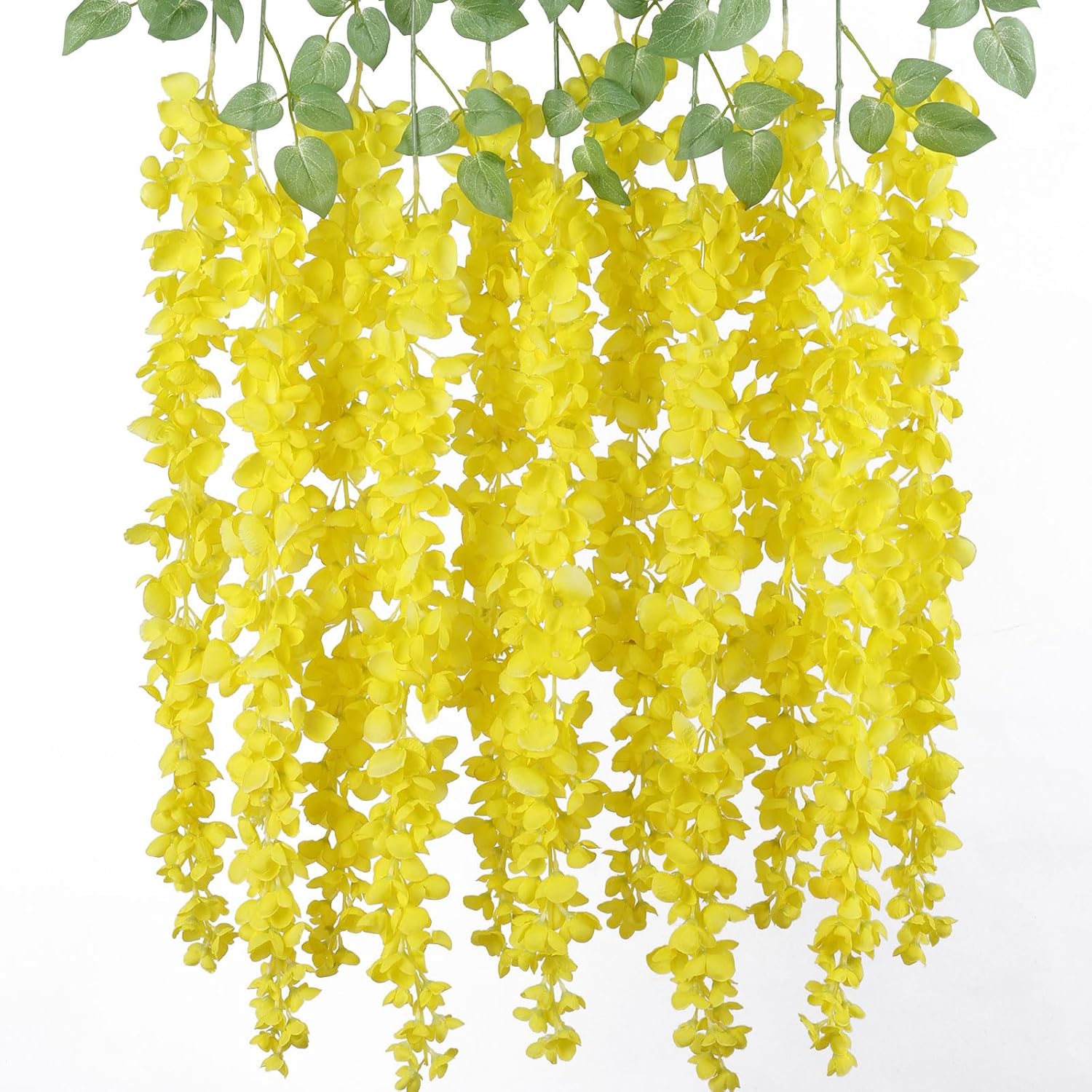Mizii 6Pcs Yellow Wisteria Artificial Garland Flowers