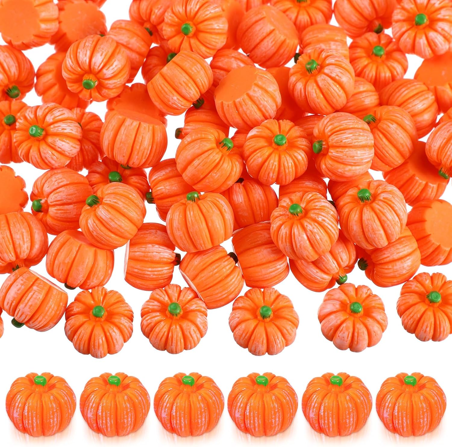 Sasylvia 200 Fall Mini Pumpkins Decorations Orange