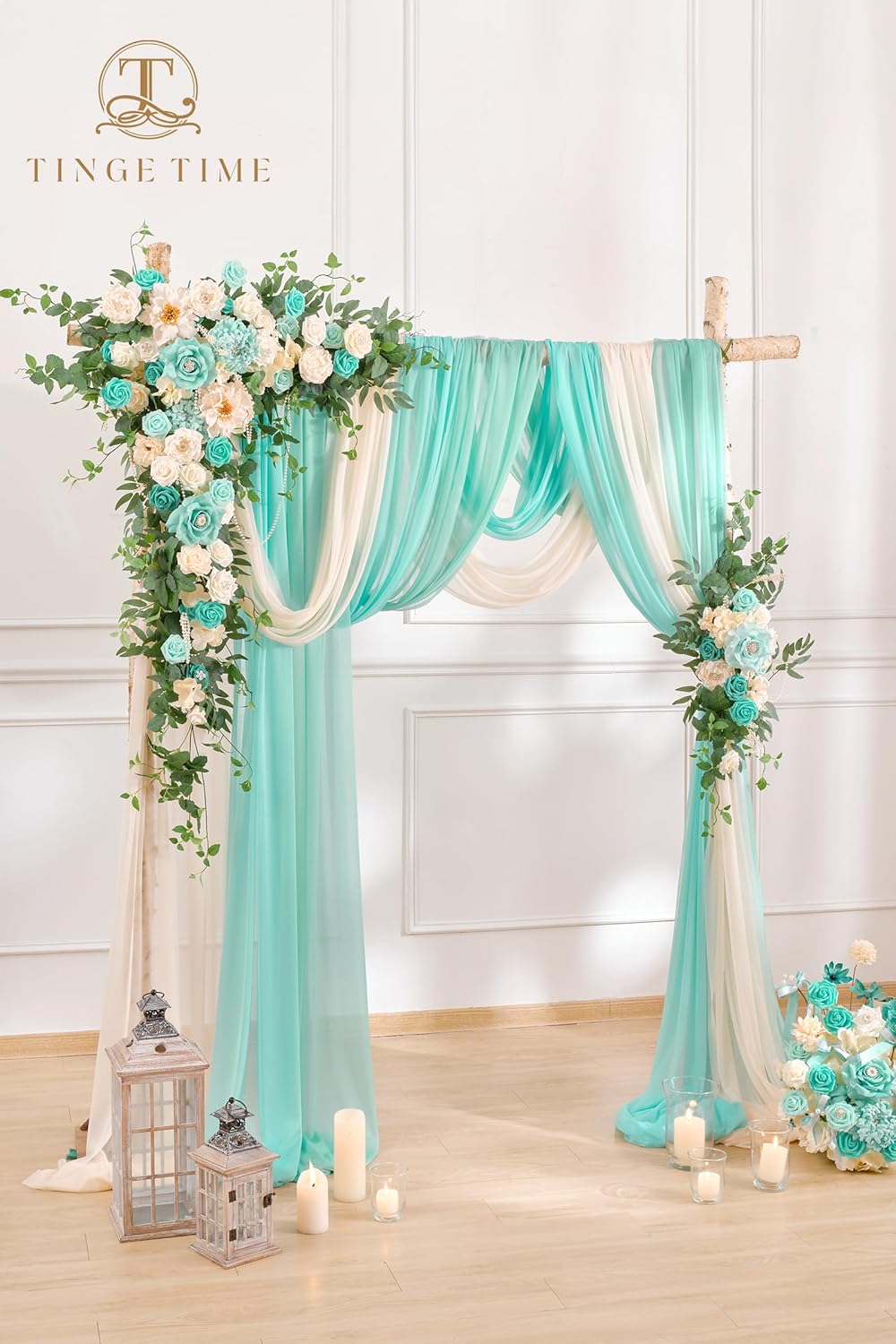TINGE TIME Artificial Wedding Arch Flowers Kit