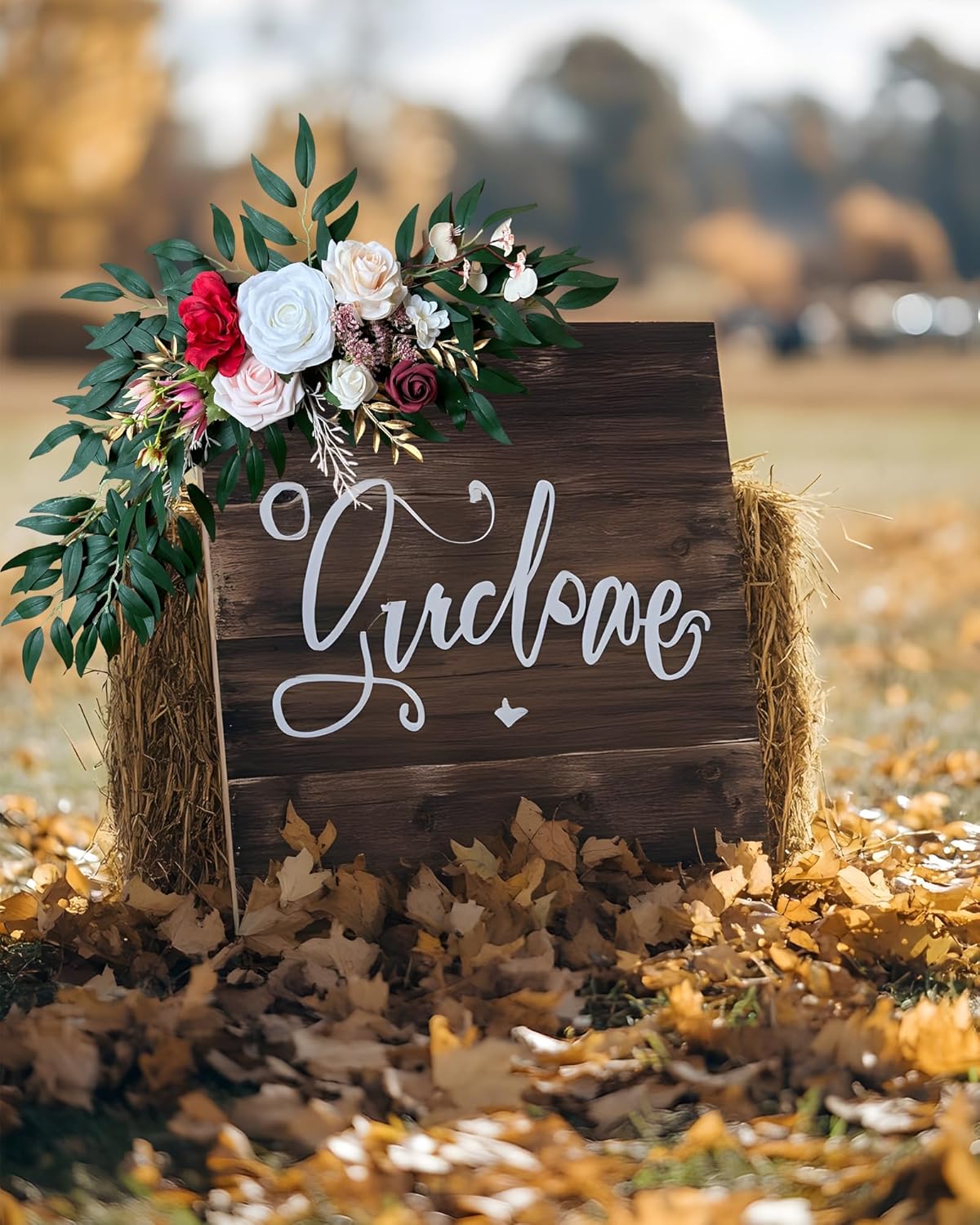 IKULE Wedding Arch Artificial Flowers Pack of 2