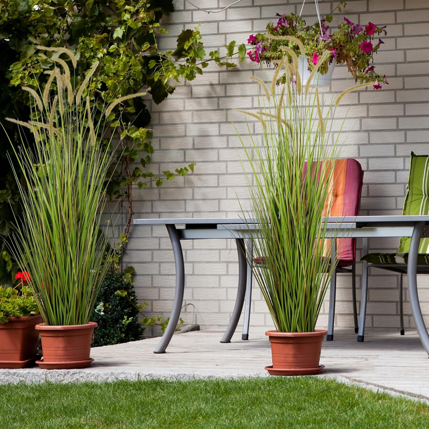 KOL 5ft Artificial Horsetail Reed Grass 2 Pack
