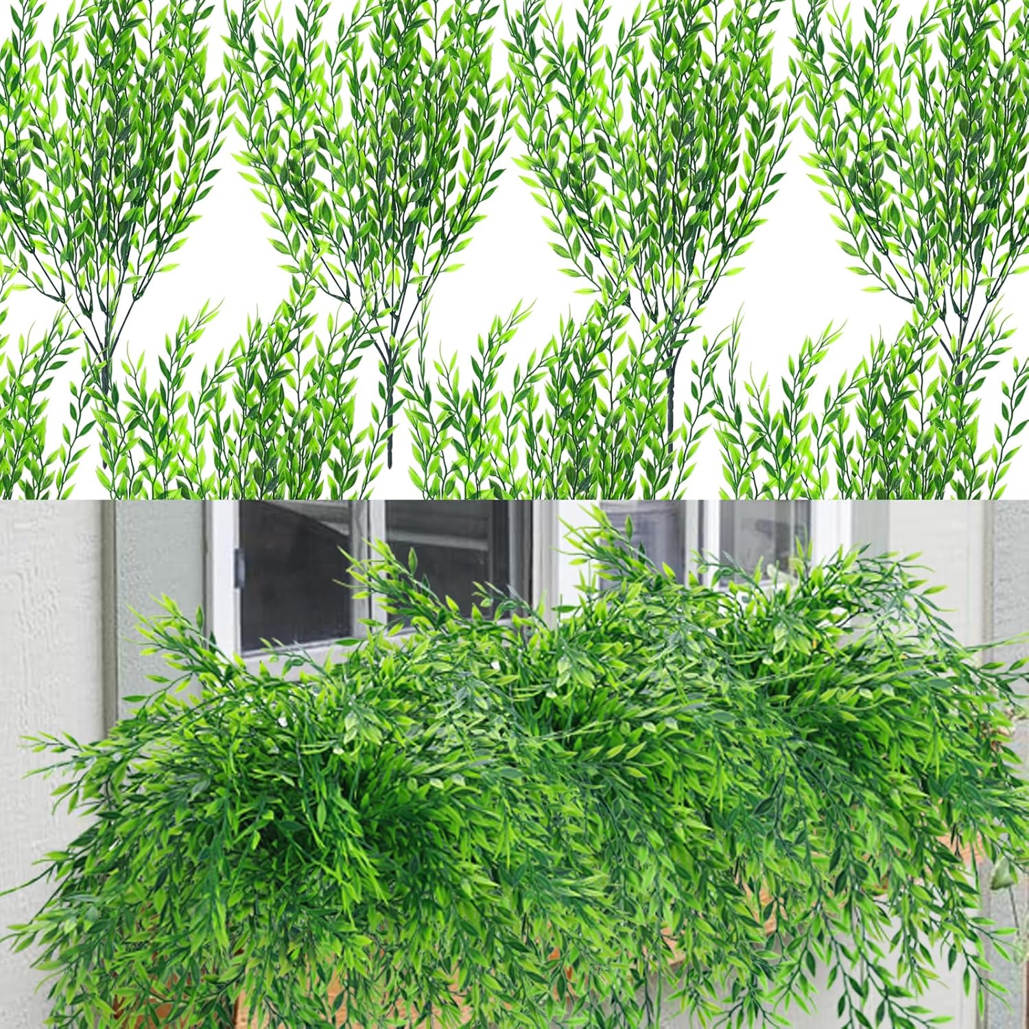 Summer Flower 8Pack Artificial Weeping Willow Plants