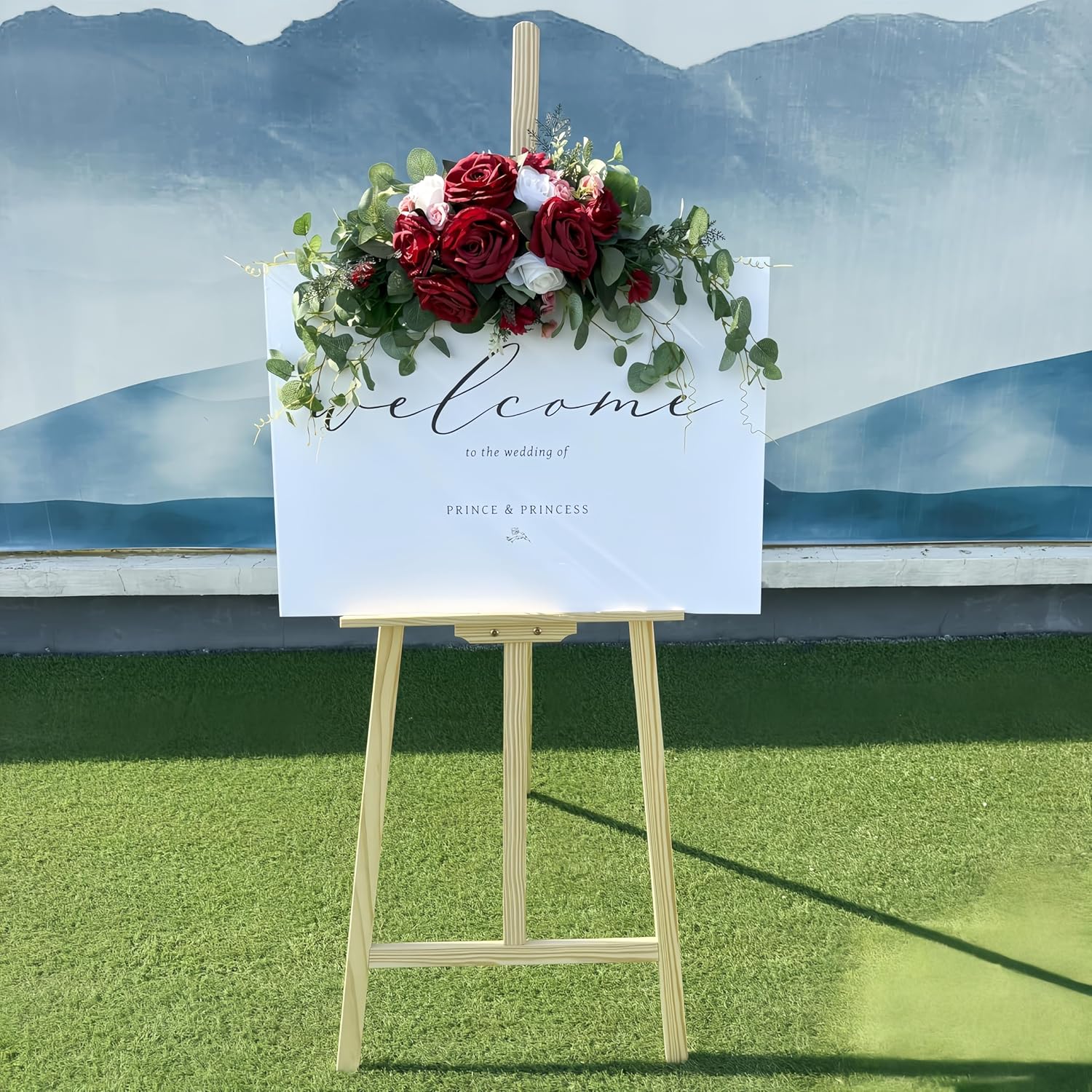 Wedding Arch Flowers Artificial Silk Floral Swag for Lintel 30 Inch