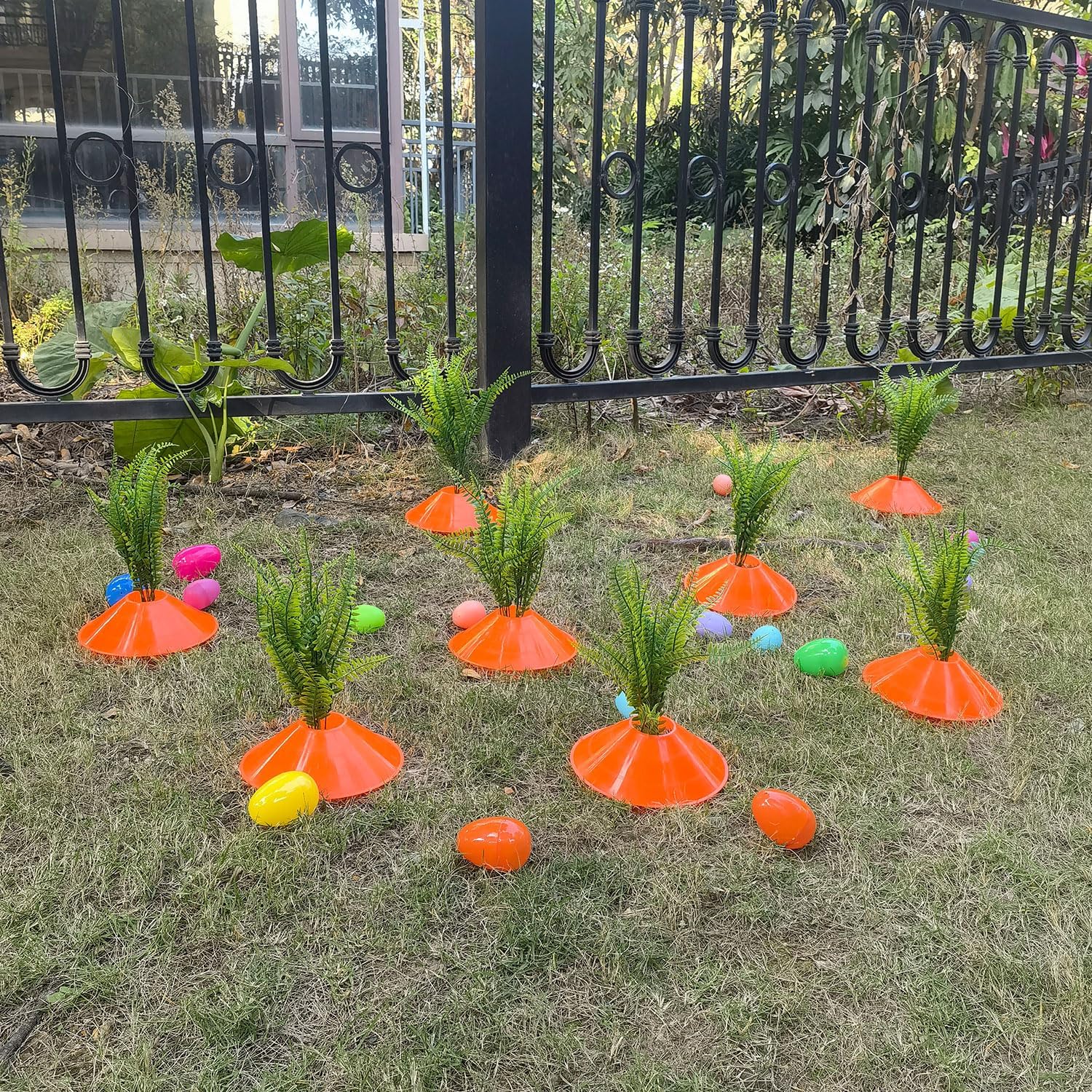 11 Set Fake Carrots DIY Decor Yard Stake