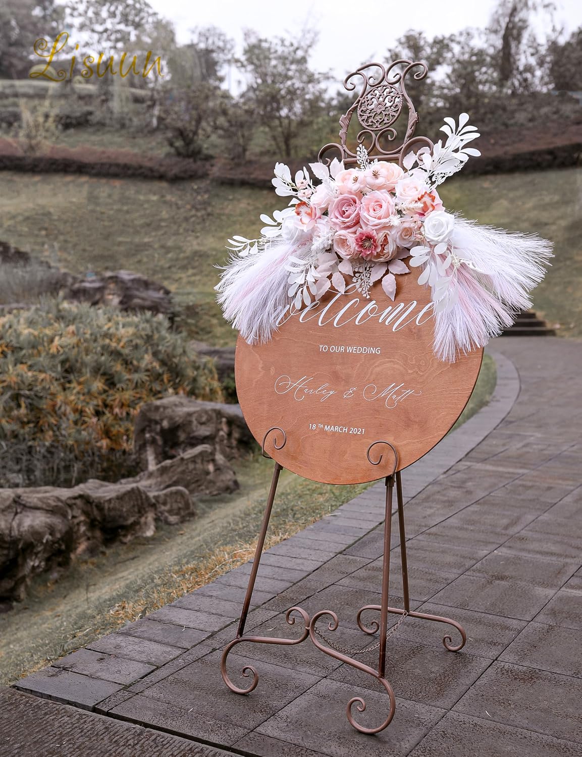 Lisuun Wedding Arch Flowers Pack of 2 1