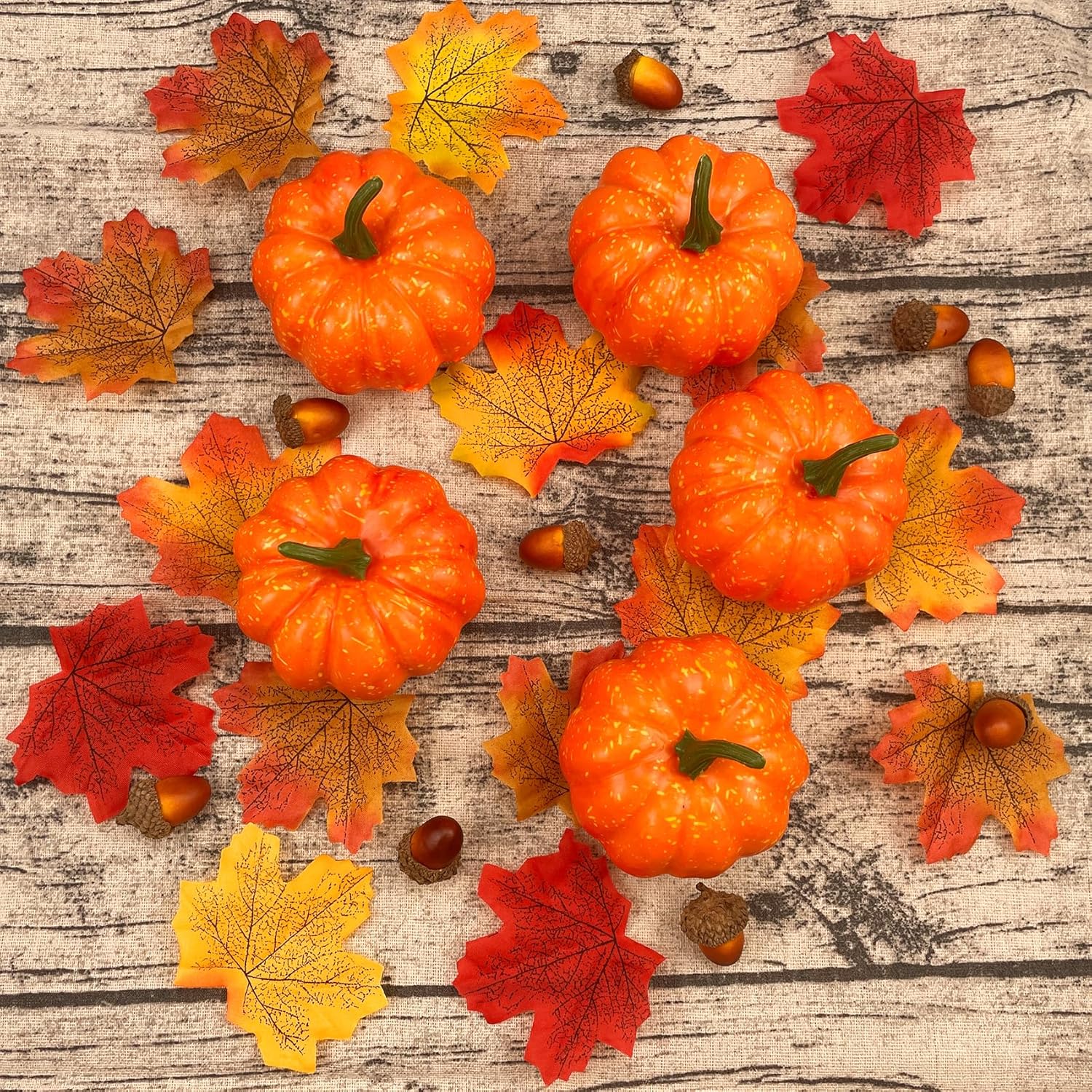 5Pcs Mini Artificial Pumpkins for Fall Decor