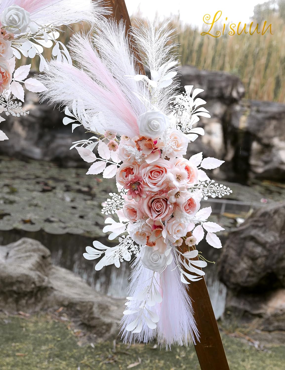 Lisuun Wedding Arch Flowers Pack of 2 1