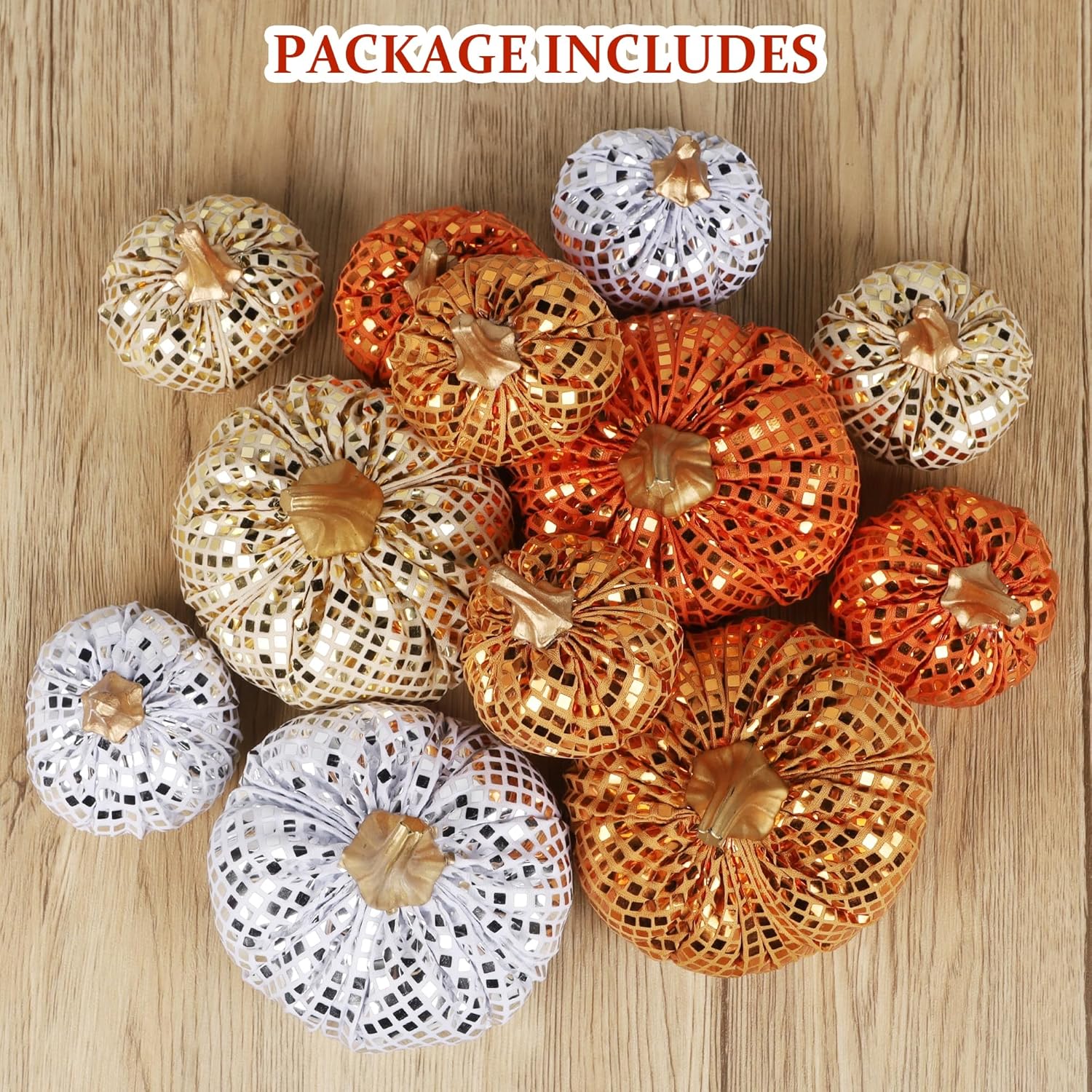 FORUP 12 Pcs Thanksgiving Pumpkin Set