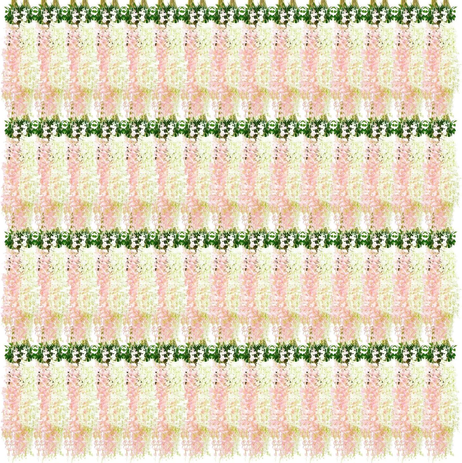 Giegxin 120 Pcs Artificial Wisteria Hanging Garland