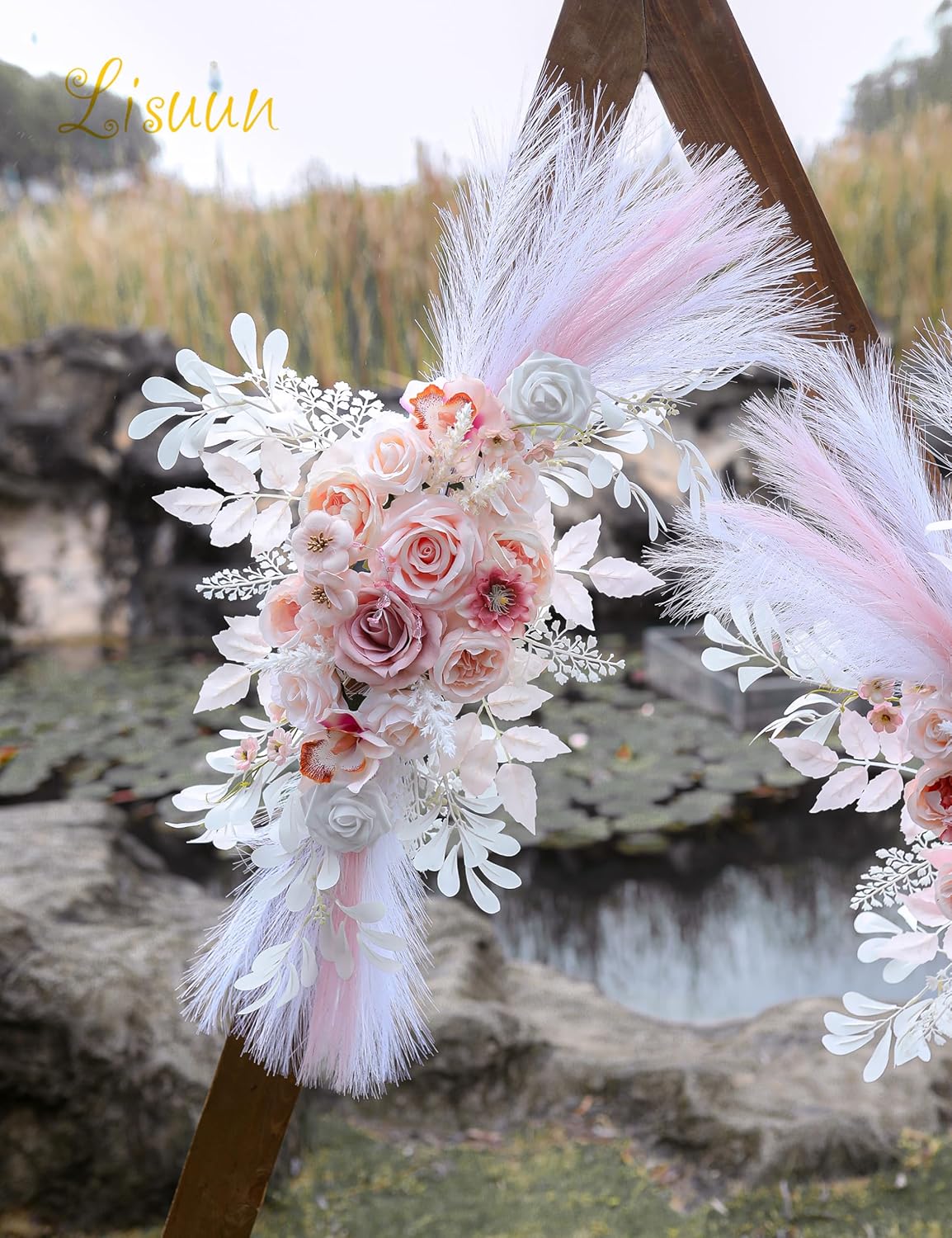 Lisuun Wedding Arch Flowers Pack of 2 1